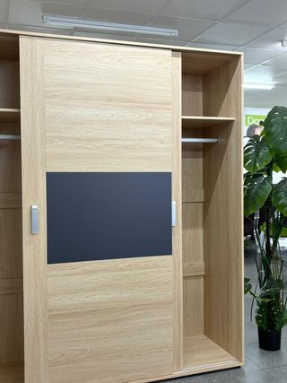Armario puertas correderas madera + Envio