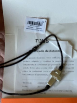 Pulsera Tous Cuero y Acero Hombre Sin Estrenar