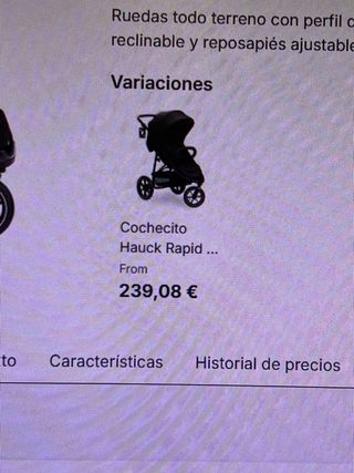 hauck Carrito Bebe Rapid 3, Silla de Paseo