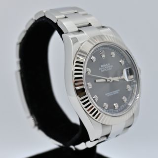 Rolex Datejust 41mm Acero Diamantes Rhodium