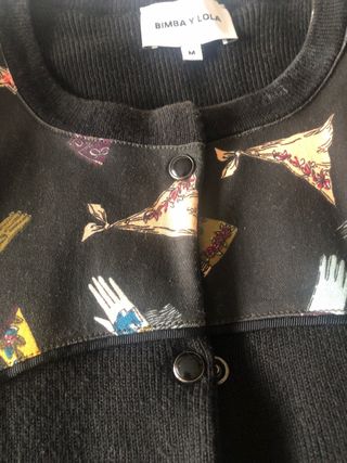 Chaqueta Bimba y Lola Negra Estampada