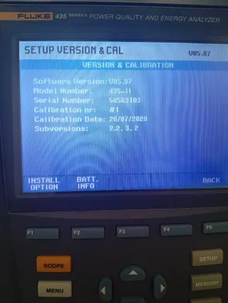 Analizador Fluke 435-II Calidad Energía