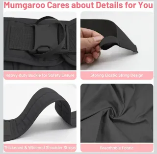 Mumgaroo Fular Portabebés  Negro