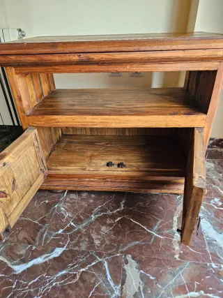 Mueble TV madera rústico
