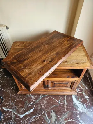 Mueble TV madera rústico