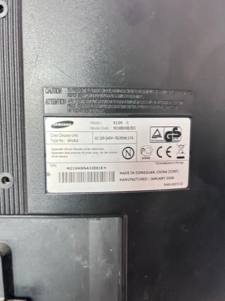Monitor Samsung Plata y Negro