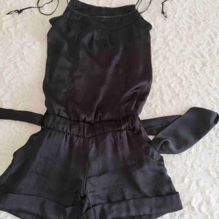 Mono corto de noche negro M