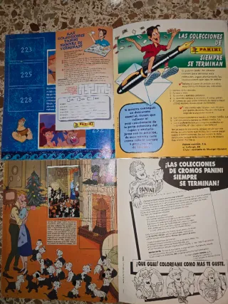 Lote 4 Álbumes Disney Panini