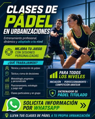 Clases de pádel en Guadarrama | Todos los niveles