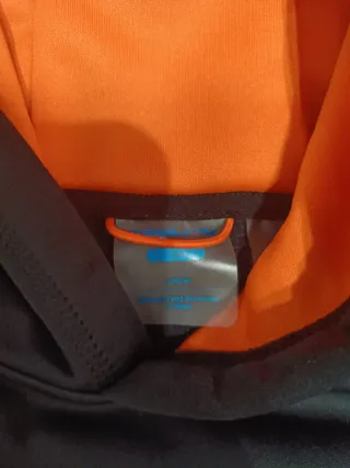 Sudadera Trango Niño Naranja y Negra