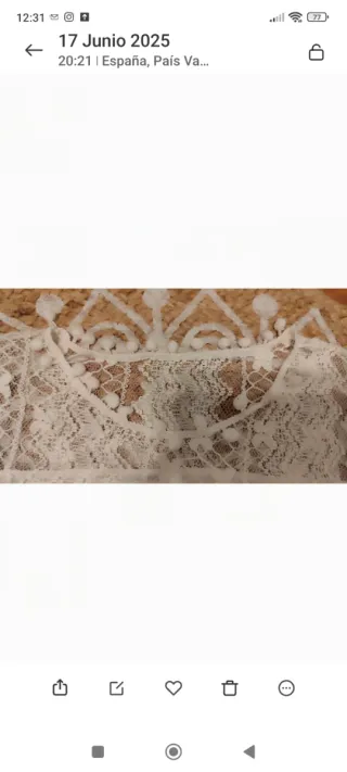 Vestido boho encaje blanco