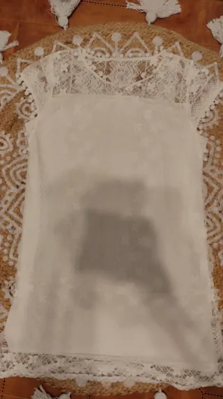 Vestido boho encaje blanco