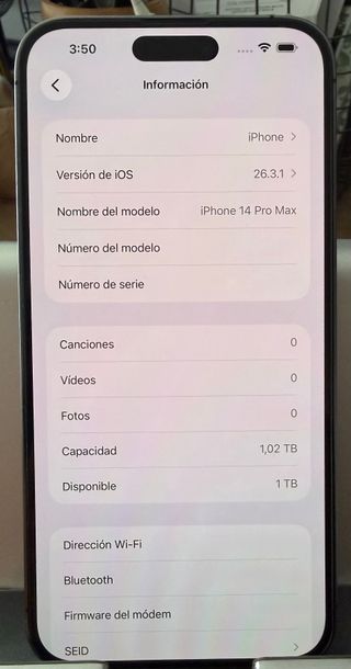 iPhone 14 Pro Max 1TB Morado Impecable