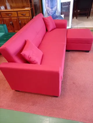 Sofá Cama Rojo Tela