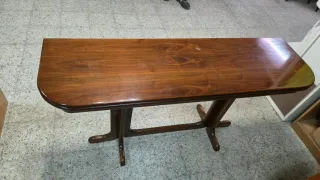 Mesa de comedor de madera plegable