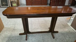 Mesa de comedor de madera plegable