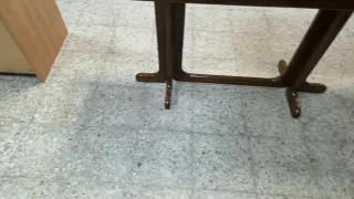 Mesa de comedor de madera plegable