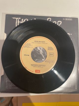 Single Iron Maiden - El Número de la Bestia Vinilo