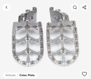 Reposapiés Honda Africa Twin Plata