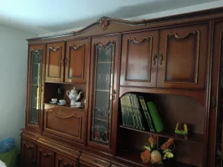 Mueble Bar Madera y Cristal