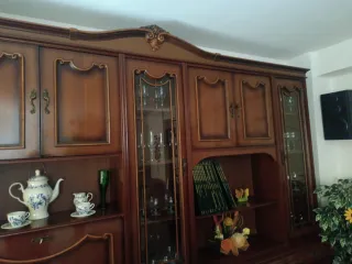 Mueble Bar Madera y Cristal
