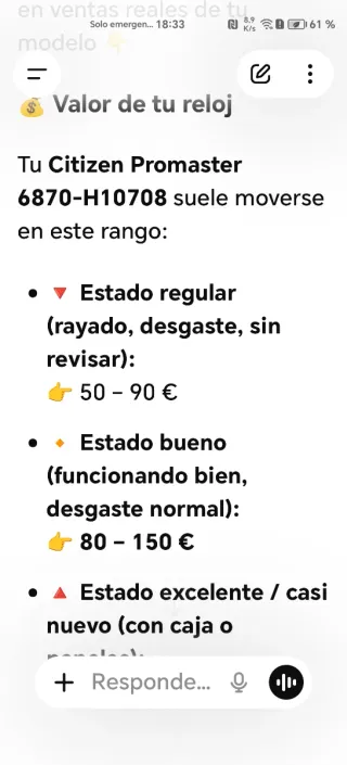 Reloj CITIZEN WR 100 Caballero Cronógrafo