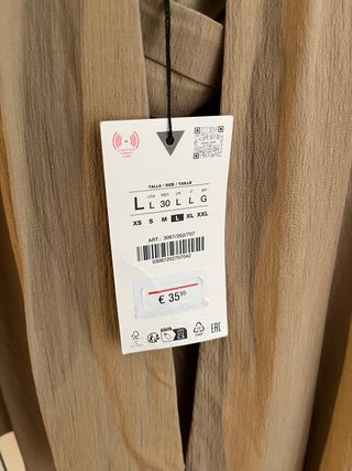 Vestido Zara Halter Asimétrico nuevo con etiqueta