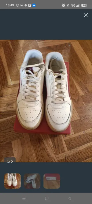 Zapatillas Puma Blancas y Rojas