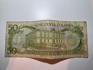 Lote 3 Billetes Históricos Costa Rica (5, 50, 100)