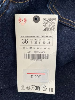 Pantalón vaquero ancho azul