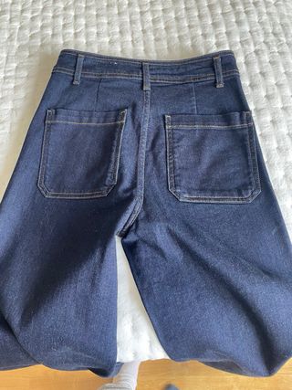 Pantalón vaquero ancho azul