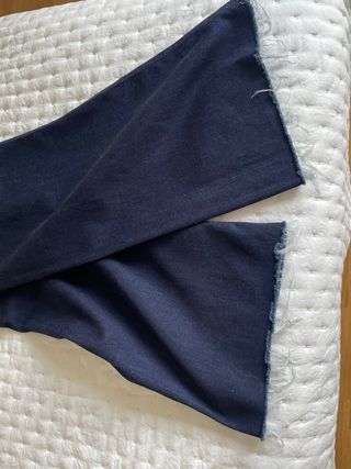 Pantalón vaquero ancho azul