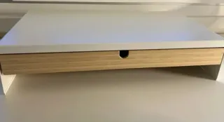 Soporte Monitor IKEA ELLOVEN Cajón Blanco