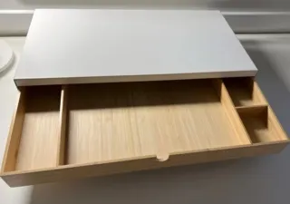 Soporte Monitor IKEA ELLOVEN Cajón Blanco