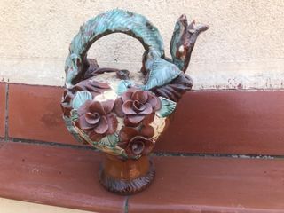 Botijo serpiente con flores