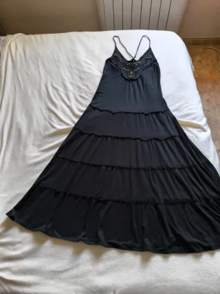 Vestido Largo Negro Verano