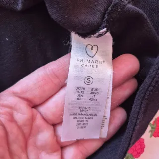 Camiseta negra algodón Primark