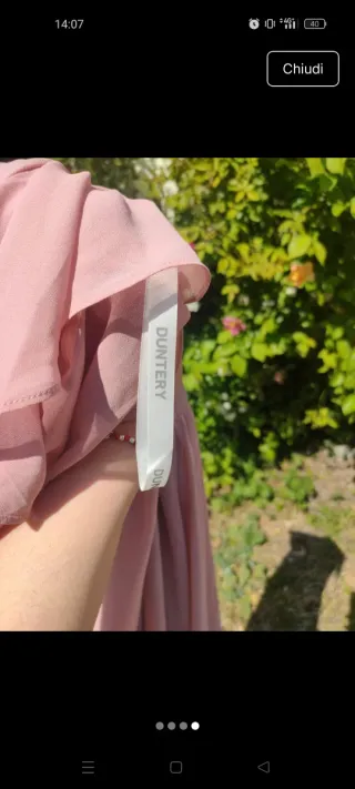 Abito da damigella rosa