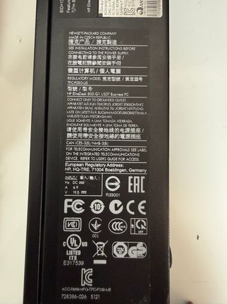 HP EliteDesk 800 G1 i3 8GB RAM Negro