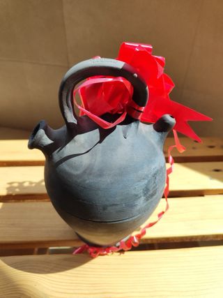 Botijo Cerámica Negra Verdú