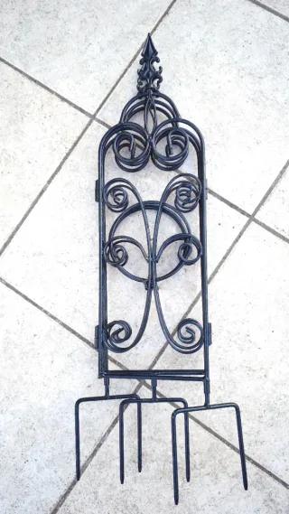 Soporte para plantas de hierro, plegable 3 Macetas