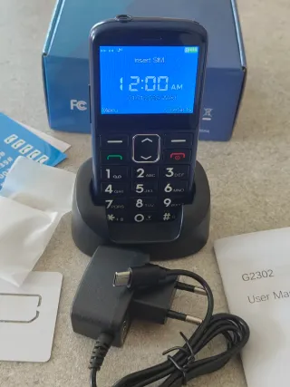 Cellulare Tasti Grandi Blu Navy - SOS per anziani