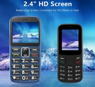 Cellulare Tasti Grandi Blu Navy - SOS per anziani
