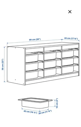 Mueble de almacenaje infantil  TROFAST de IKEA