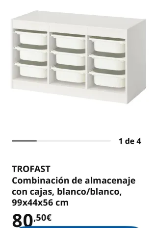 Mueble de almacenaje infantil  TROFAST de IKEA