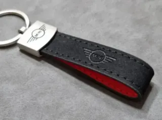 Llavero MINI Cooper One Tacto Piel Cuero Regalo
