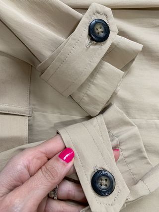 Gabardina de entretiempo beige