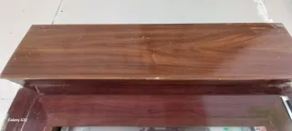 Puerta balcón imitación madera