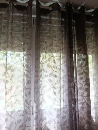 Cortinas Salón Beige/Marrón 140x245cm (5 uds)