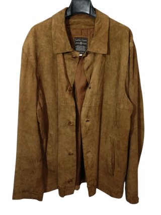 Giacca scamosciata marrone XL